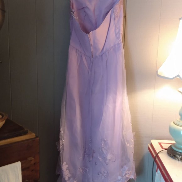 Vintage Eve Of Milady Lavender Formal Gown Wedding Prom Homecoming Fairy Romance - Picture 6 of 16